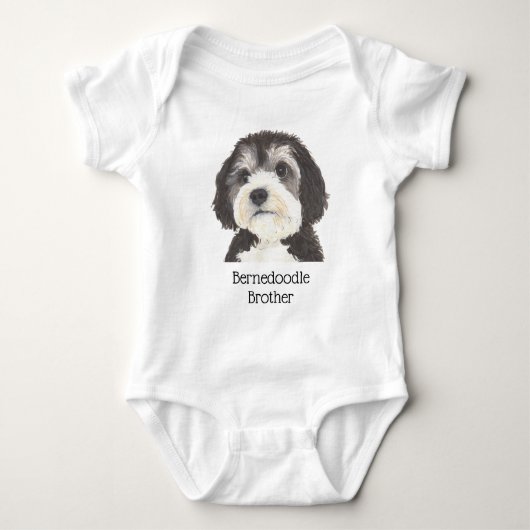 Persoonlijk Bernedoodle Romper (Voorkant)