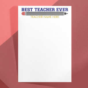 Persoonlijk Beste Leraar Ooit - Op Maat Gemaakt Ca Briefpapier