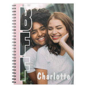 Persoonlijk BFF-foto-illusie Roze Notitieboek