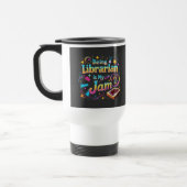 Persoonlijk bibliothecarisgeschenk reisbeker (Links)