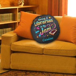 Persoonlijk bibliothecarisgeschenk rond kussen