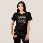 Persoonlijk bibliothecarisgeschenk Tri-Blend shirt (Voorkant volledig)