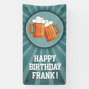 Persoonlijk bier gefeliciteerd met je verjaardag spandoek