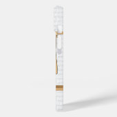 Persoonlijk Blauw en Witte Baseball Jersey Case-Mate iPhone Case (Achterkant / Links)