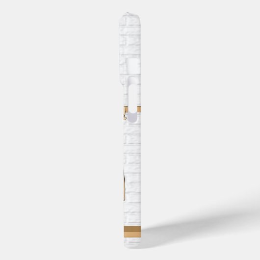 Persoonlijk Blauw en Witte Baseball Jersey Case-Mate iPhone Case (Achterkant / Links)