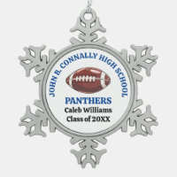 Persoonlijk blauw high school American football-sp
