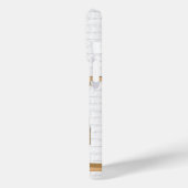 Persoonlijk blauwe en witte honkbal jersey Case-Mate iPhone case (Achterkant / Links)