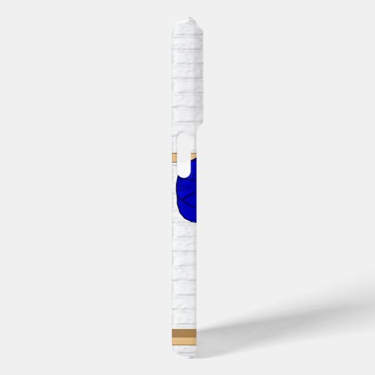 Persoonlijk blauwe en witte honkbal jersey Case-Mate iPhone case (Achterkant / Rechts)