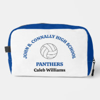 Persoonlijk blauwe high school volleybalspeler