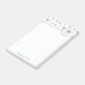 Persoonlijk: Blauwe Kerstmis "Angel of Faith" Post-it® Notes (Schuin)