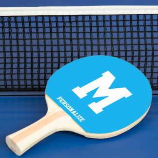 Persoonlijk blauwe pingpongtafel tennisracket tafeltennisbatje