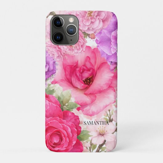 Persoonlijk Bloemendesign Case-Mate iPhone Case (Achterkant)