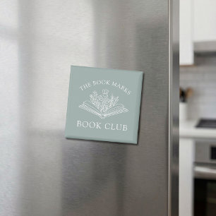 Persoonlijk bloemstuk voor de boekenclub magneet
