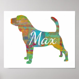 Persoonlijk Bloodhound Art Print Poster