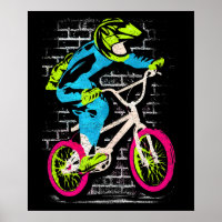 Persoonlijk Bmx-Poster - Bmx Bike Graffiti