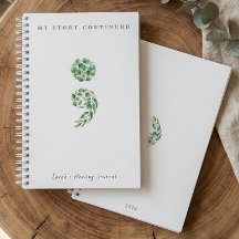 Persoonlijk Boho Salie Groene Puntkomma Dagboek