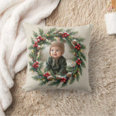 Persoonlijk bos eerste kerst babyhert kussen (Deken)