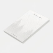 Persoonlijk bos punt raster post-it® notes (Schuin)