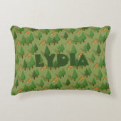 Persoonlijk bos vos baby accent kussen (Voorkant)