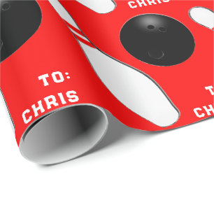 Persoonlijk Bowling Cadeau Cadeaupapier