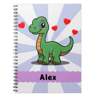 Persoonlijk Brachiosaurus Dinosaur Notitieboek