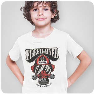 Persoonlijk Brandweer Masker Brandweerhelm T-shirt