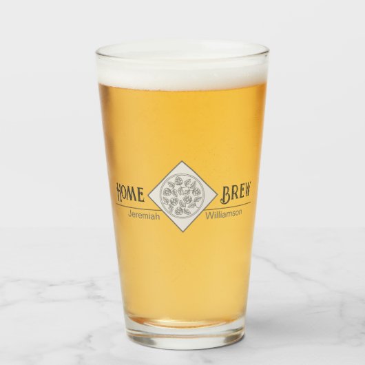 Persoonlijk Brew Pub Beer Glass Glas (Voorkant gevuld)