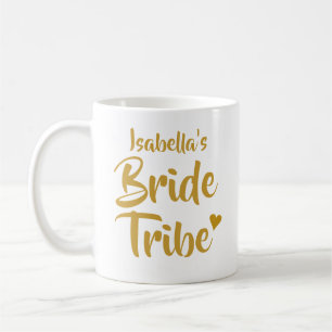 Persoonlijk Bride Tribe Gold Heart Koffiemok