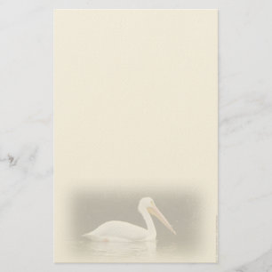 Persoonlijk briefpapier met Witte Pelikaan