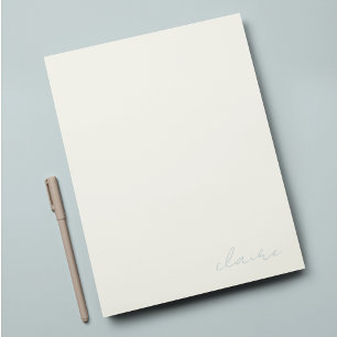 Persoonlijk briefpapier vintage bedankkaart
