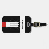 Persoonlijk Bruidegom Afscheid Luggage Tag Bagagelabel (Voorkant horizontaal)