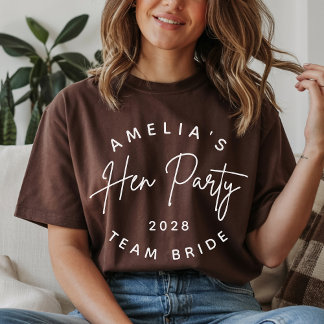Persoonlijk Bruids-Squad T-shirt Huwelijk Geschenk