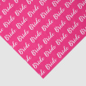 Persoonlijk Bruidsmeisje Bruid Patroon Tissuepapier (Detail)