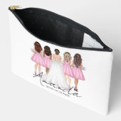 Persoonlijk bruidsmeisje cadeau met eigen naam etui (Open)