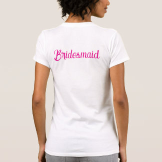Persoonlijk Bruidsmeisje Stam T-shirt | Bruiloft P