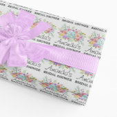 Persoonlijk Bruidsmeisjesfeest  Bloemerpapier om i Cadeaupapier