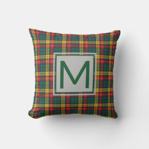 Persoonlijk Buchanan Plaid Tartan Monogram Kussen