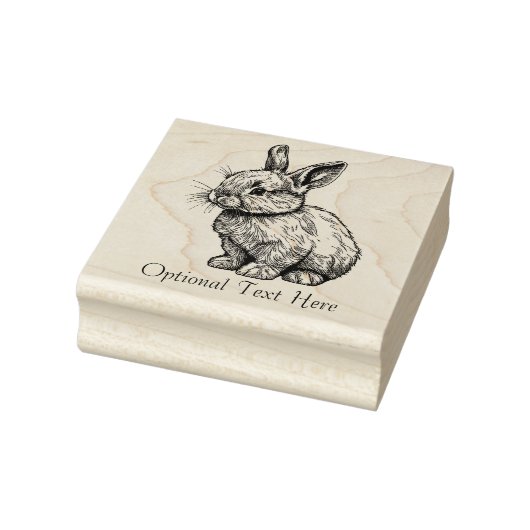 Persoonlijk Bunny Rabbit Rubberstempel (Stempel)