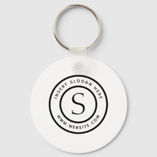 Persoonlijk Business Monogram Sleutelhanger