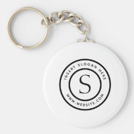 Persoonlijk Business Monogram Sleutelhanger