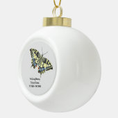 Persoonlijk Butterfly Memorial Keramische Bal Ornament (Rechts)