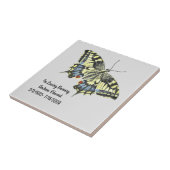 Persoonlijk Butterfly Memorial Tegeltje (Zijkant)