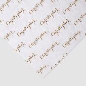 Persoonlijk cadeau met naam tissuepapier (Detail)