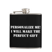 Persoonlijk cadeau voor bruidsjonker, Vaderdag Heupfles (Voorkant)