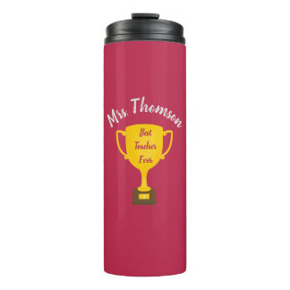 Persoonlijk cadeau voor de leraar, Beste leraar oo Thermosbeker