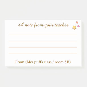 Persoonlijk cadeau voor de waardering van leraren post-it® notes