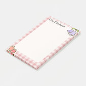 Persoonlijk cadeau voor docentenroze post-it® notes (Schuin)