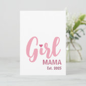 Persoonlijk cadeau voor Girl Mama Kaart (Staand voorkant)