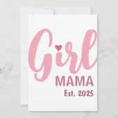 Persoonlijk cadeau voor Girl Mama Kaart (Achterkant)