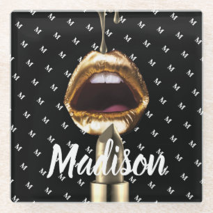 Persoonlijk Cadeau voor Verjaardag, Bruid, Trouwen Glazen Onderzetter